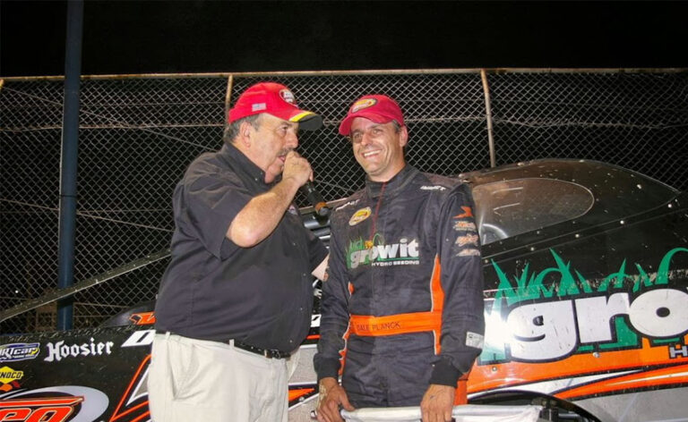 Dale Planck in Victory Lane